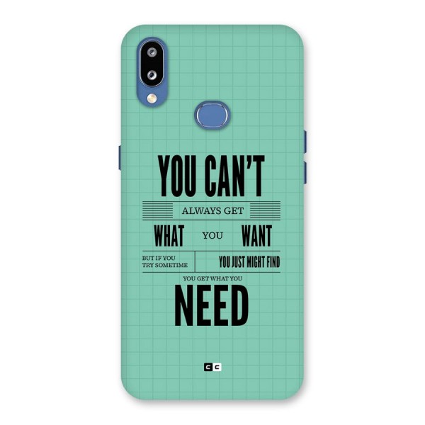 Cant Always Get Back Case for Galaxy M01s