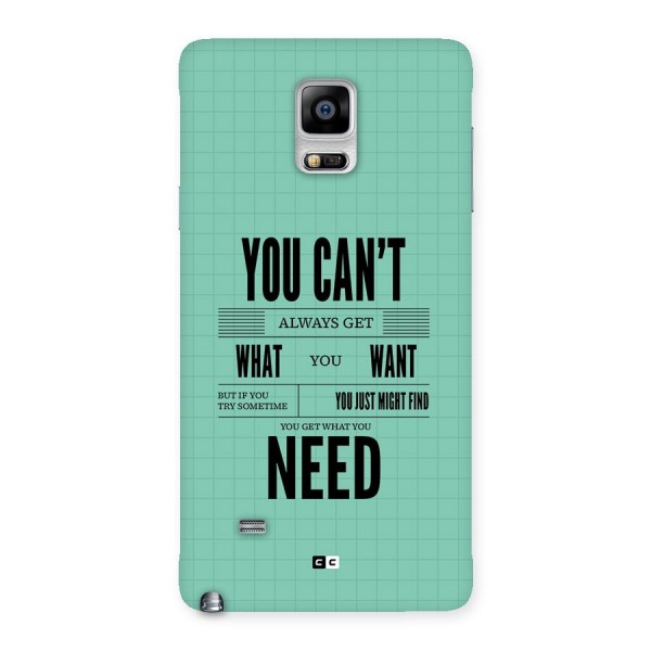 Cant Always Get Back Case for Galaxy Note 4