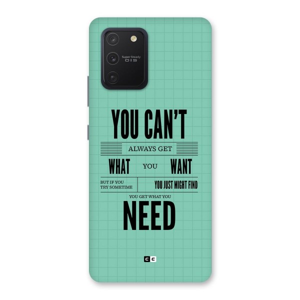 Cant Always Get Back Case for Galaxy S10 Lite