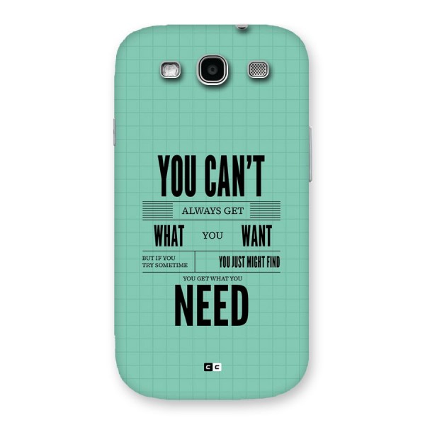 Cant Always Get Back Case for Galaxy S3 Neo