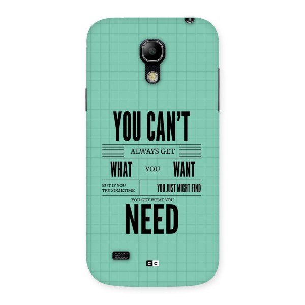 Cant Always Get Back Case for Galaxy S4 Mini