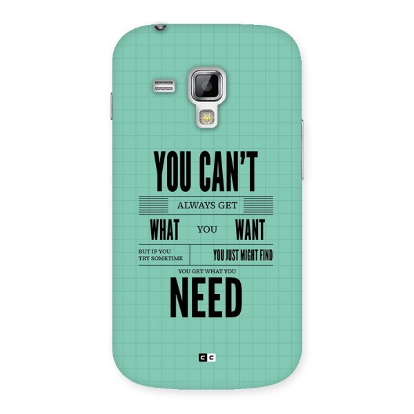 Cant Always Get Back Case for Galaxy S Duos