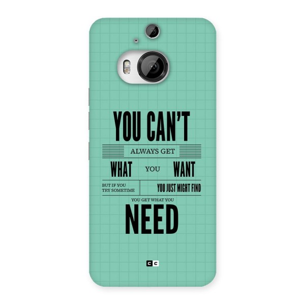 Cant Always Get Back Case for HTC One M9 Plus