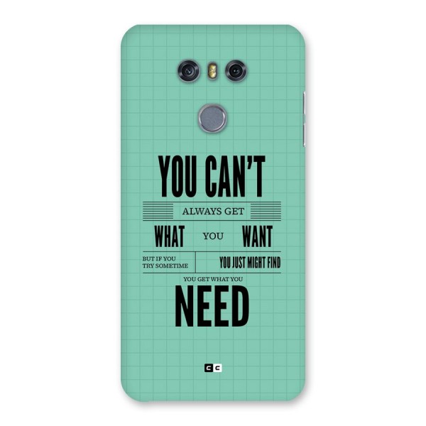 Cant Always Get Back Case for LG G6