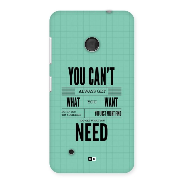 Cant Always Get Back Case for Lumia 530