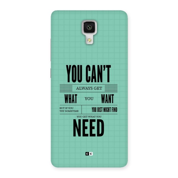 Cant Always Get Back Case for Mi4