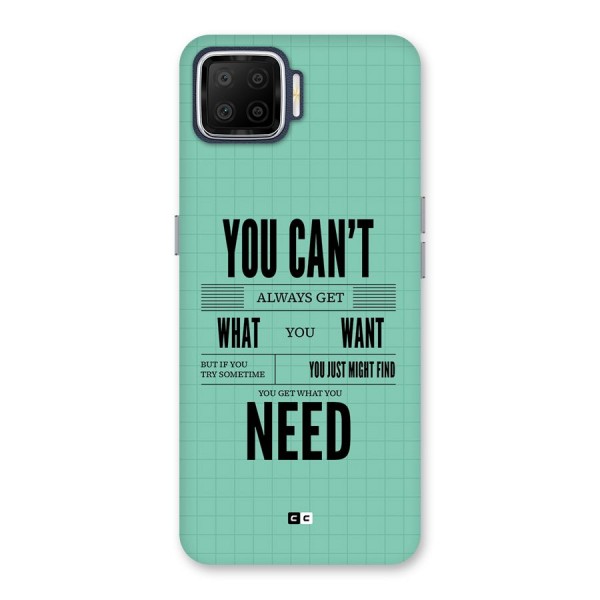 Cant Always Get Back Case for Oppo F17