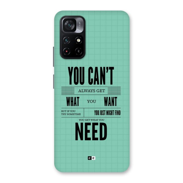 Cant Always Get Back Case for Poco M4 Pro 5G