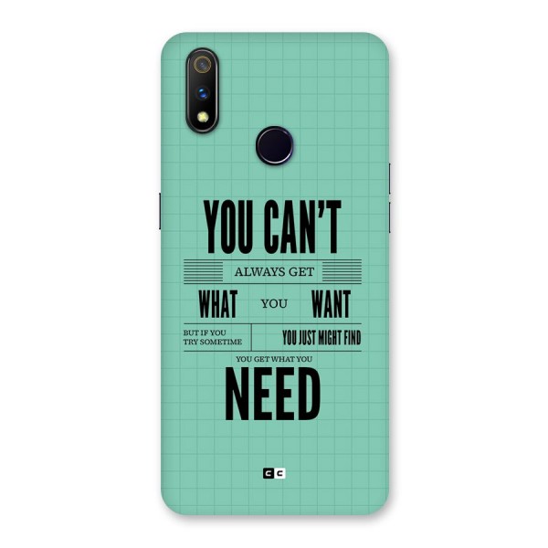 Cant Always Get Back Case for Realme 3 Pro