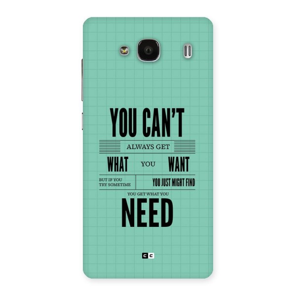 Cant Always Get Back Case for Redmi 2s