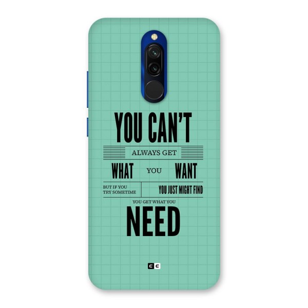 Cant Always Get Back Case for Redmi 8