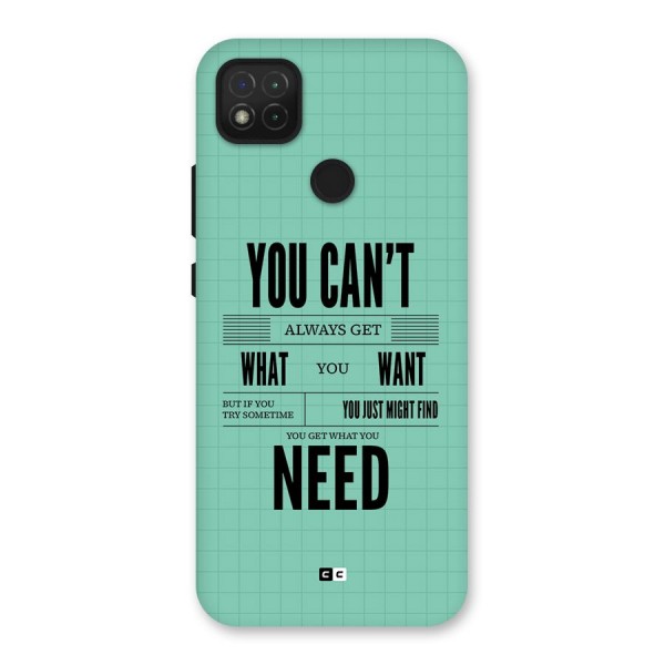 Cant Always Get Back Case for Redmi 9