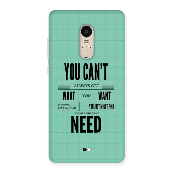 Cant Always Get Back Case for Redmi Note 4