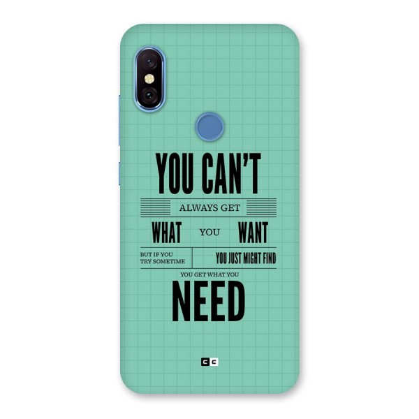 Cant Always Get Back Case for Redmi Note 6 Pro