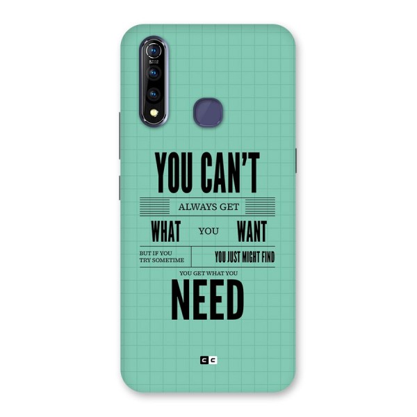 Cant Always Get Back Case for Vivo Z1 Pro