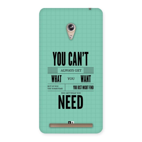 Cant Always Get Back Case for Zenfone 6