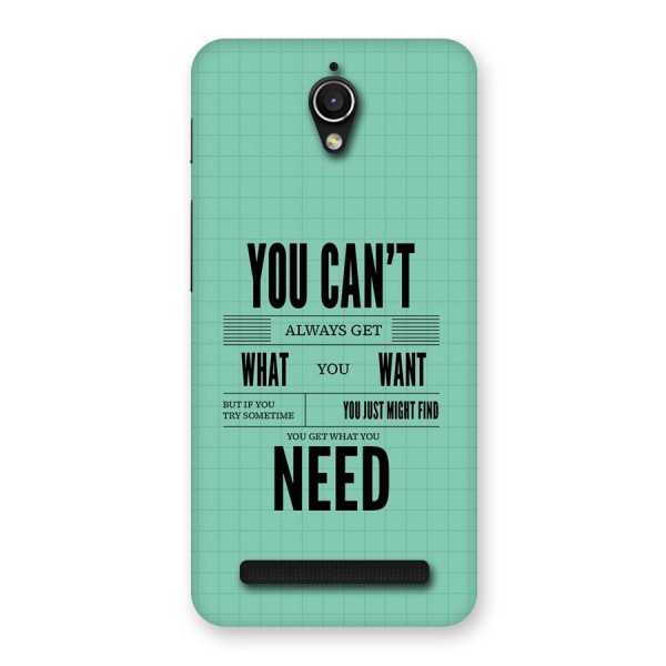 Cant Always Get Back Case for Zenfone Go