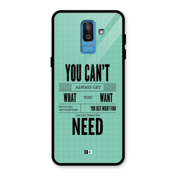 Cant Always Get Glass Back Case for Galaxy J8