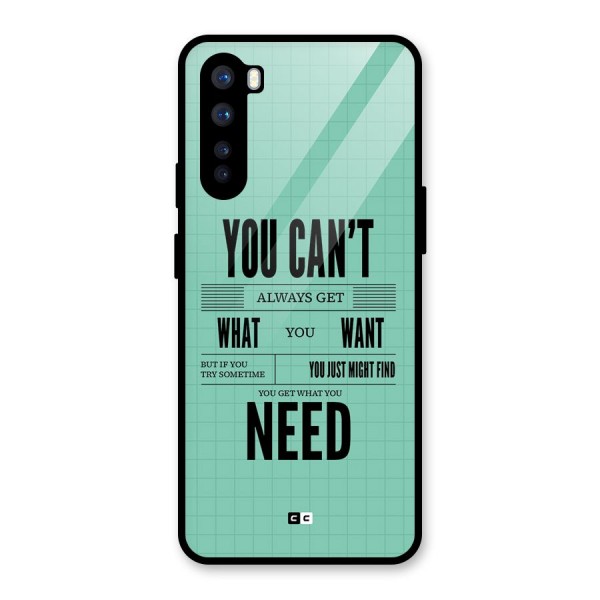 Cant Always Get Glass Back Case for OnePlus Nord