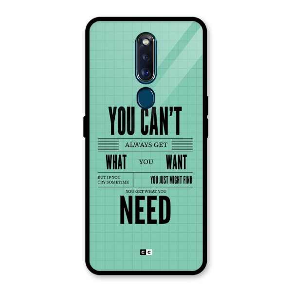 Cant Always Get Glass Back Case for Oppo F11 Pro