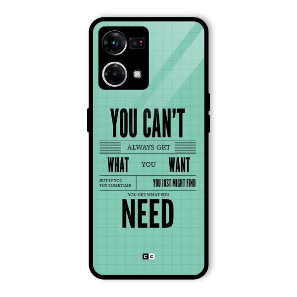 Cant Always Get Glass Back Case for Oppo F21 Pro 4G