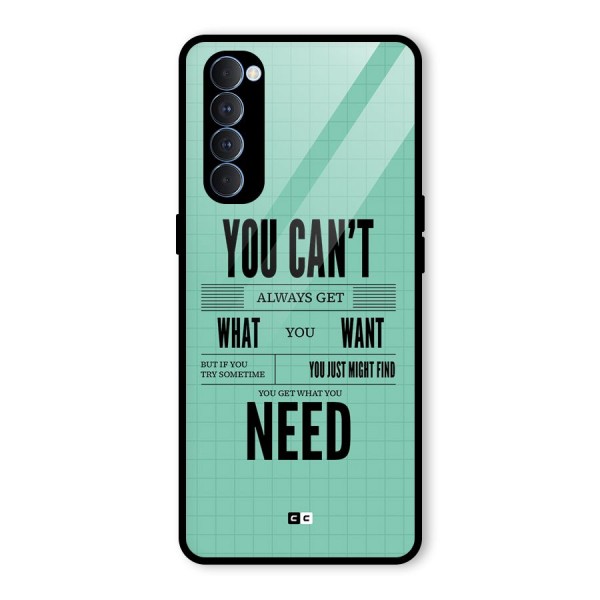 Cant Always Get Glass Back Case for Oppo Reno4 Pro