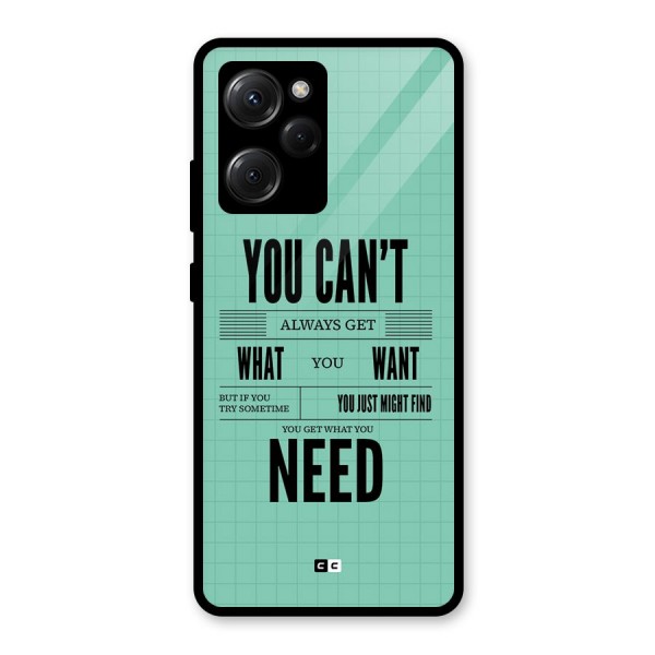 Cant Always Get Glass Back Case for Poco X5 Pro