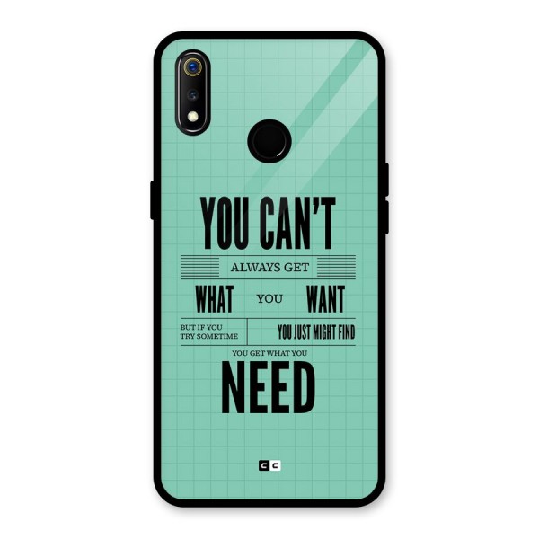 Cant Always Get Glass Back Case for Realme 3