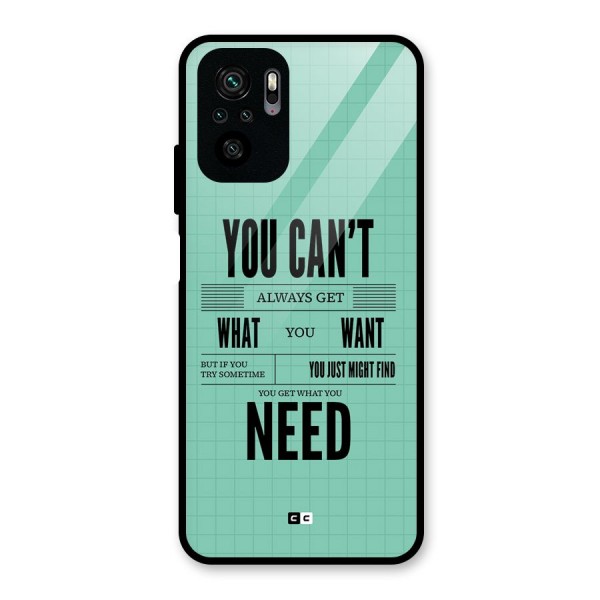 Cant Always Get Glass Back Case for Redmi Note 10