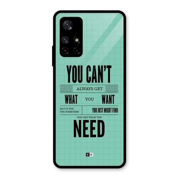 Cant Always Get Glass Back Case for Redmi Note 11T 5G