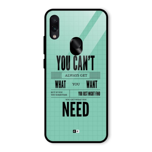 Cant Always Get Glass Back Case for Redmi Note 7