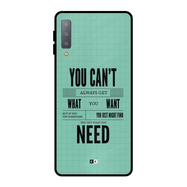 Cant Always Get Metal Back Case for Galaxy A7 (2018)