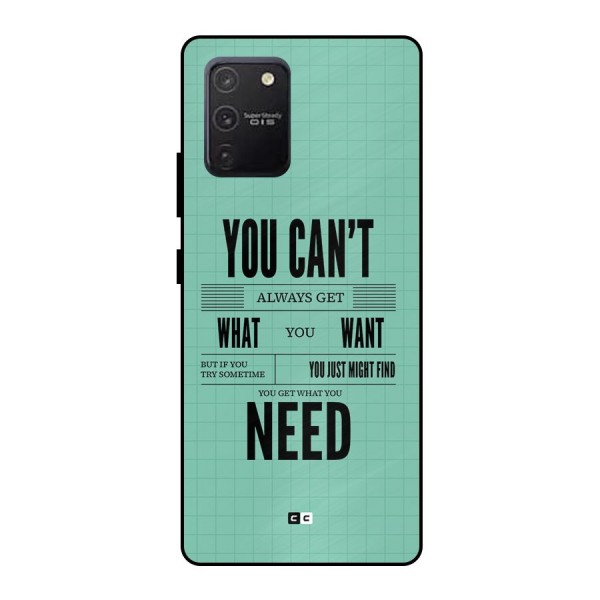 Cant Always Get Metal Back Case for Galaxy S10 Lite