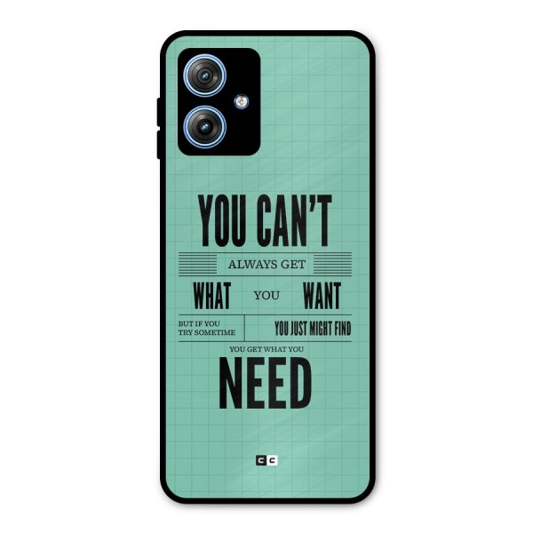 Cant Always Get Metal Back Case for Moto G54