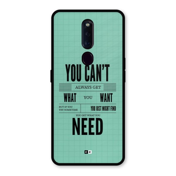 Cant Always Get Metal Back Case for Oppo F11 Pro