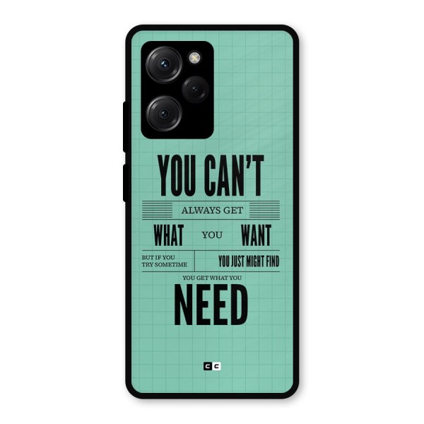 Cant Always Get Metal Back Case for Poco X5 Pro