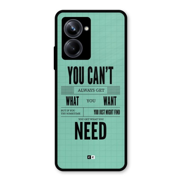 Cant Always Get Metal Back Case for Realme 10 Pro