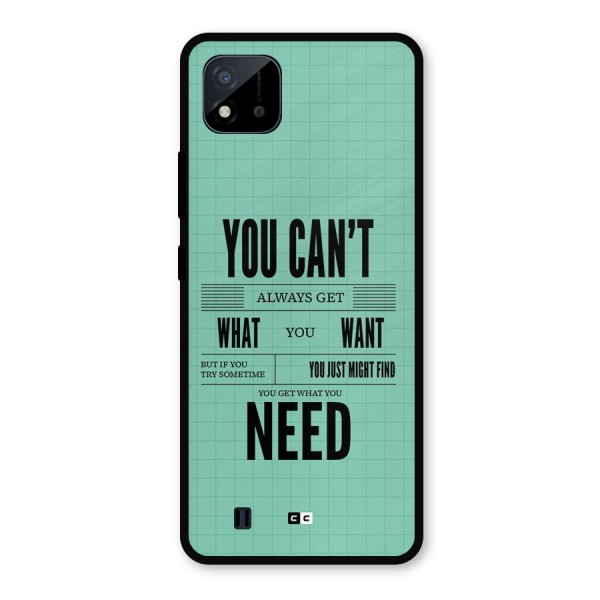 Cant Always Get Metal Back Case for Realme C11 2021