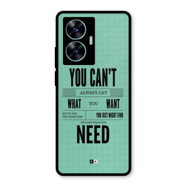 Cant Always Get Metal Back Case for Realme Narzo N55