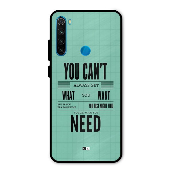 Cant Always Get Metal Back Case for Redmi Note 8