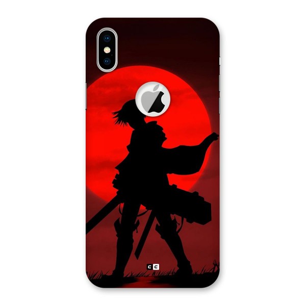 Captain Levi Acramen Back Case for iPhone XS Logo Cut