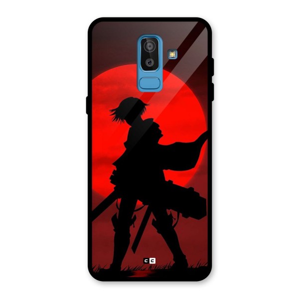 Captain Levi Acramen Glass Back Case for Galaxy J8