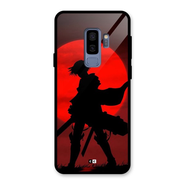 Captain Levi Acramen Glass Back Case for Galaxy S9 Plus