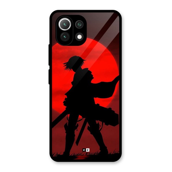 Captain Levi Acramen Glass Back Case for Mi 11 Lite