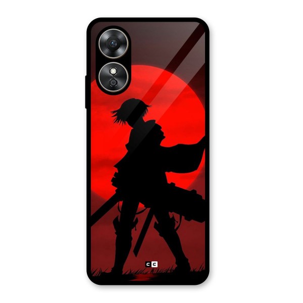 Captain Levi Acramen Glass Back Case for Oppo A17