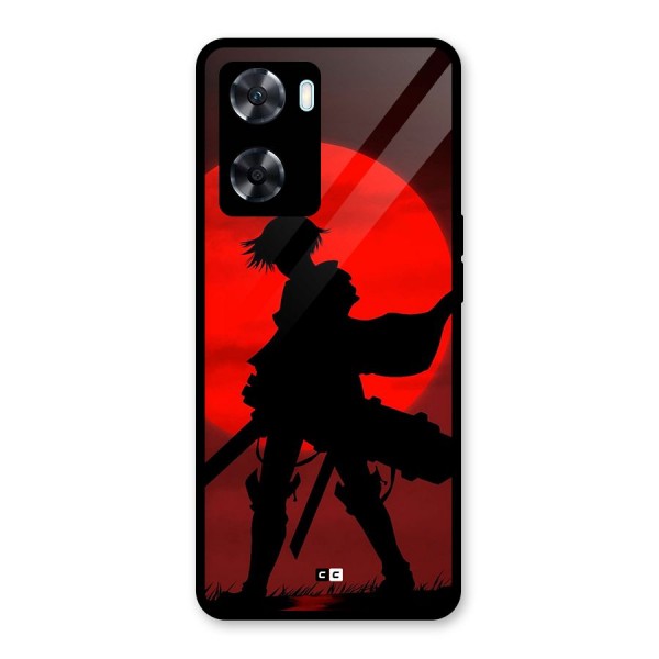 Captain Levi Acramen Glass Back Case for Oppo A77s