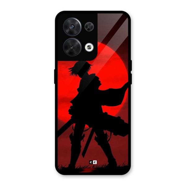 Captain Levi Acramen Glass Back Case for Oppo Reno8 5G