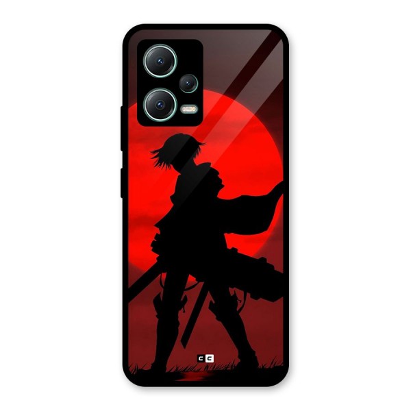 Captain Levi Acramen Glass Back Case for Poco X5