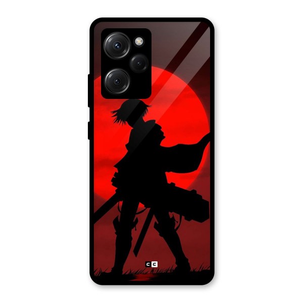 Captain Levi Acramen Glass Back Case for Poco X5 Pro