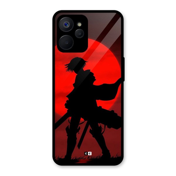 Captain Levi Acramen Glass Back Case for Realme 9i 5G